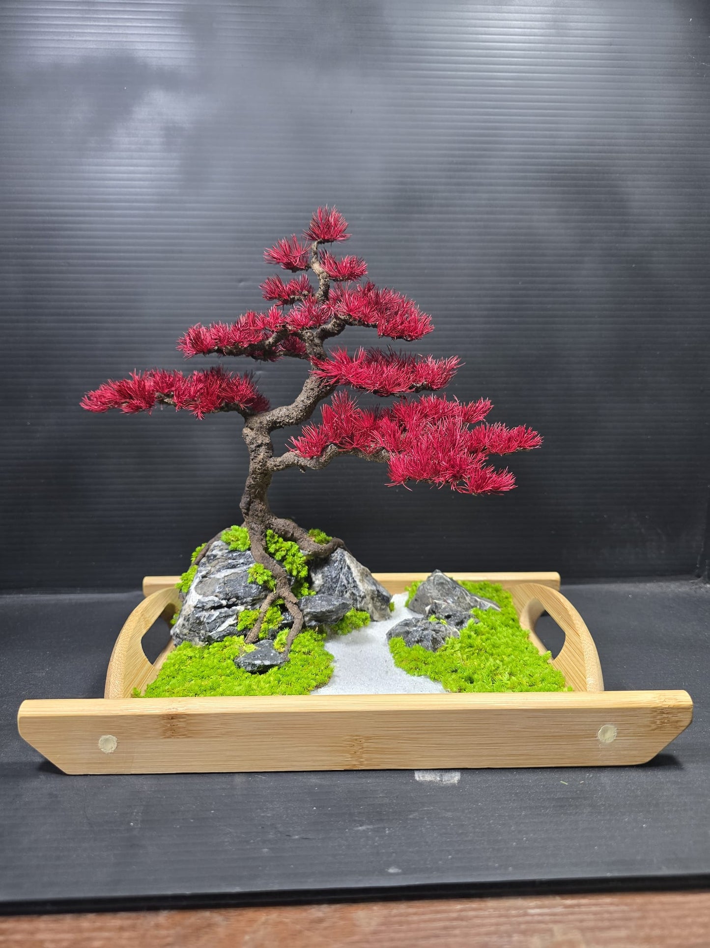 "Crimson Poise" - Preserved Botanical Sculpture A08