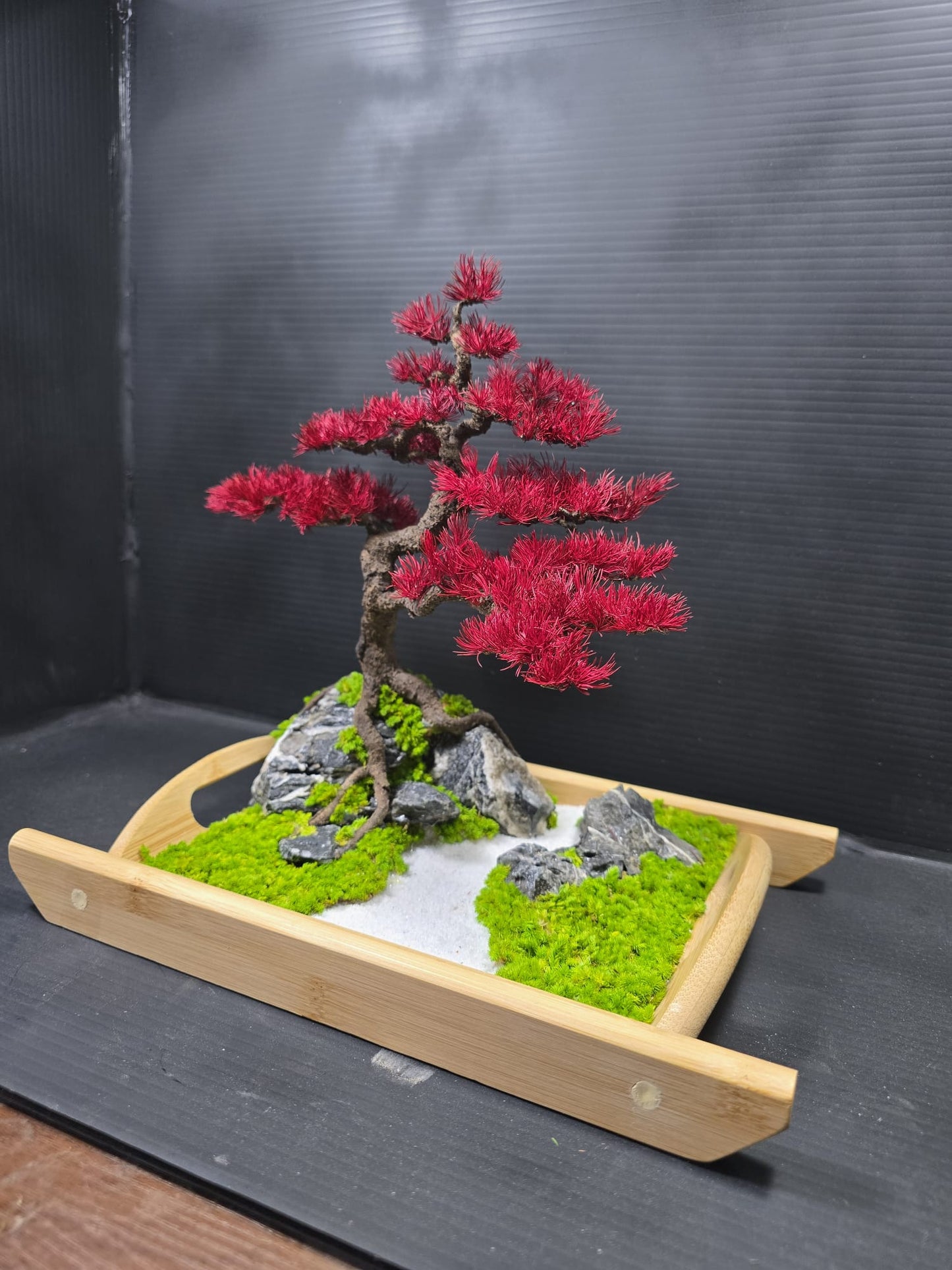 "Crimson Poise" - Preserved Botanical Sculpture A08