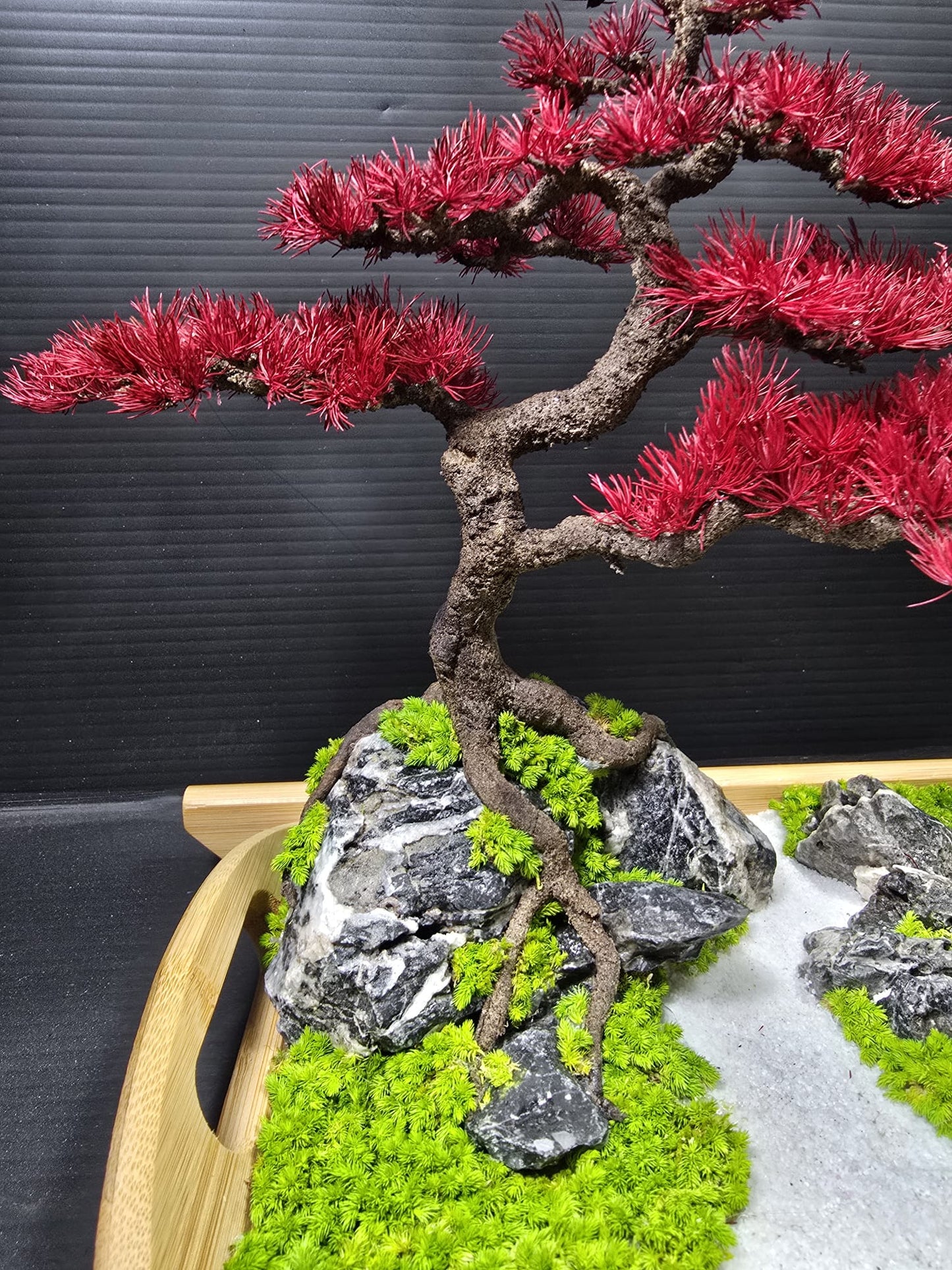 "Crimson Poise" - Preserved Botanical Sculpture A08