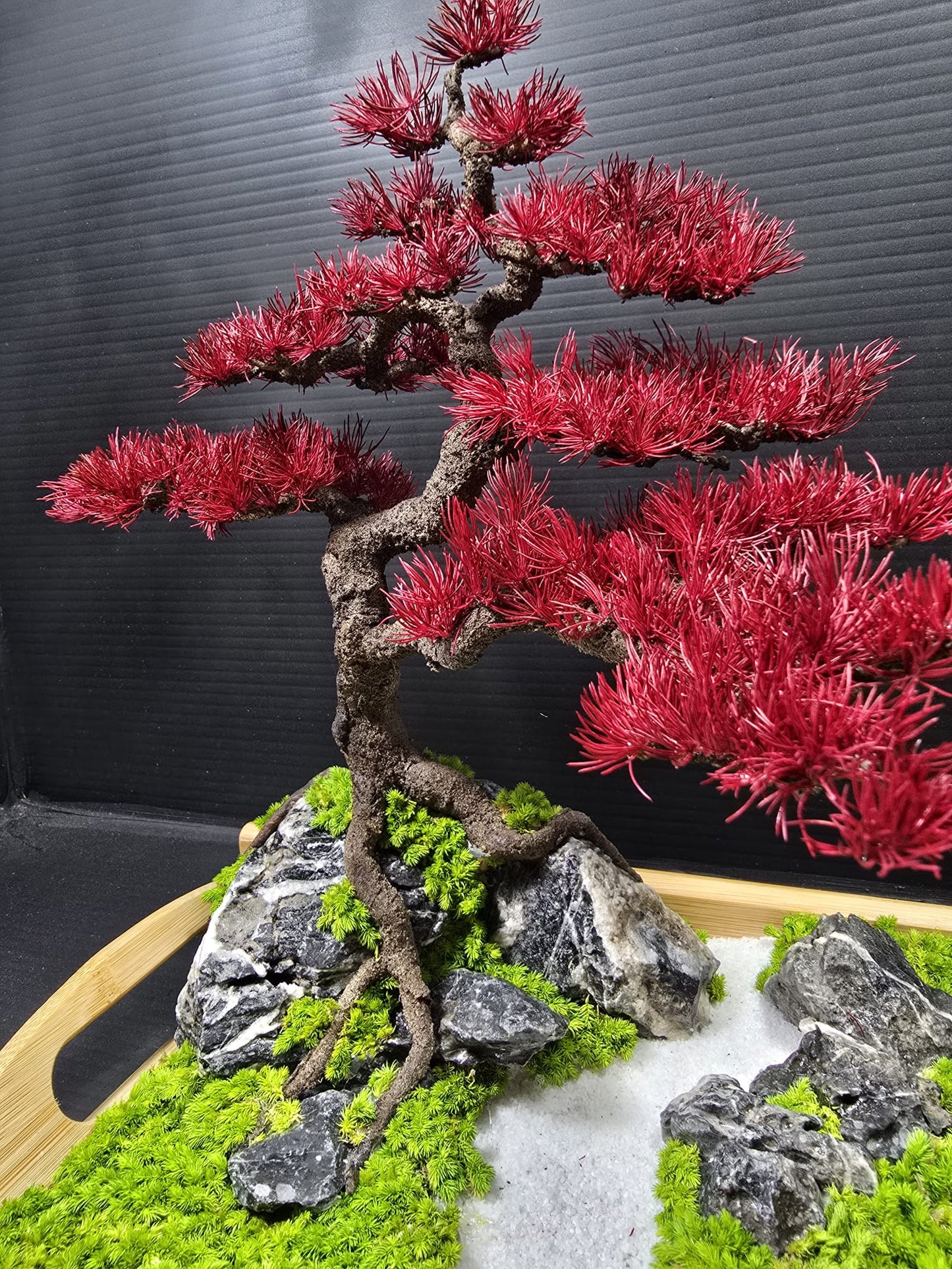 "Crimson Poise" - Preserved Botanical Sculpture A08