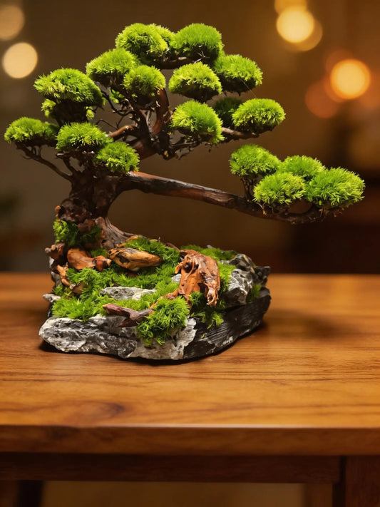 “Verdant Ascent” — Preserved Botanical Sculpture B01