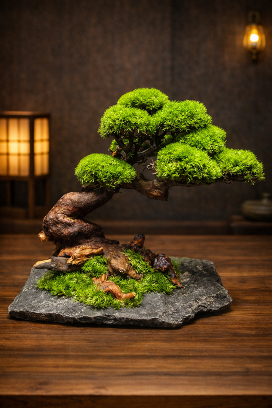 “Emerald Canopy” — Preserved Botanical Sculpture E02