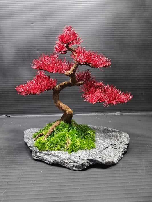 “Crimson Stillness” — Preserved Botanical Sculpture E03