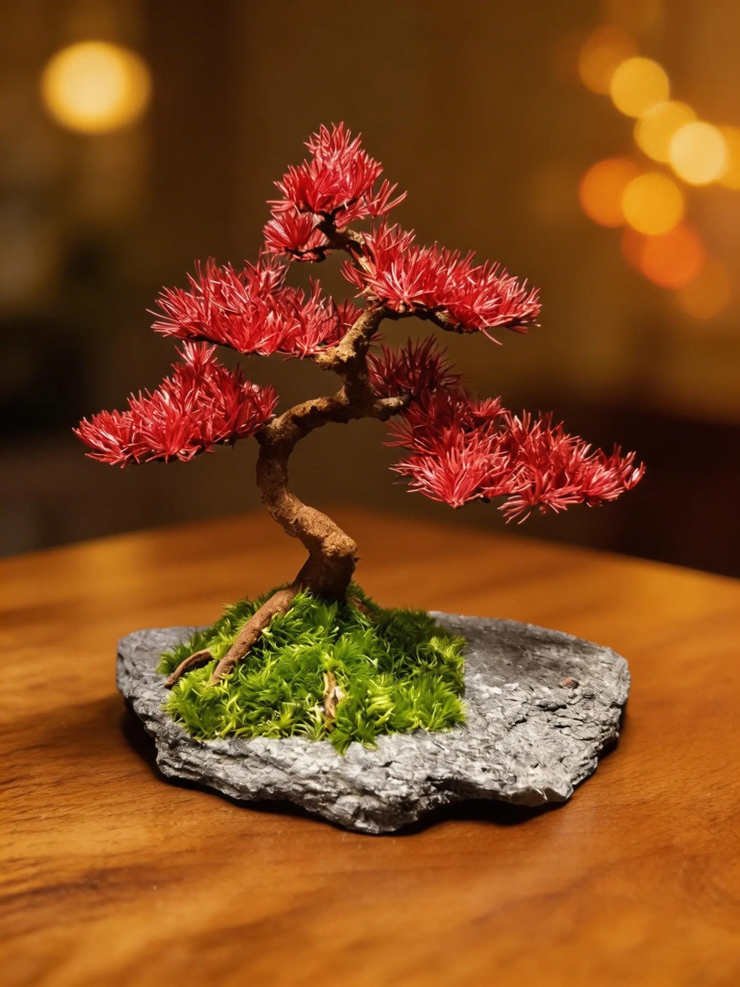 “Crimson Stillness” — Preserved Botanical Sculpture E03